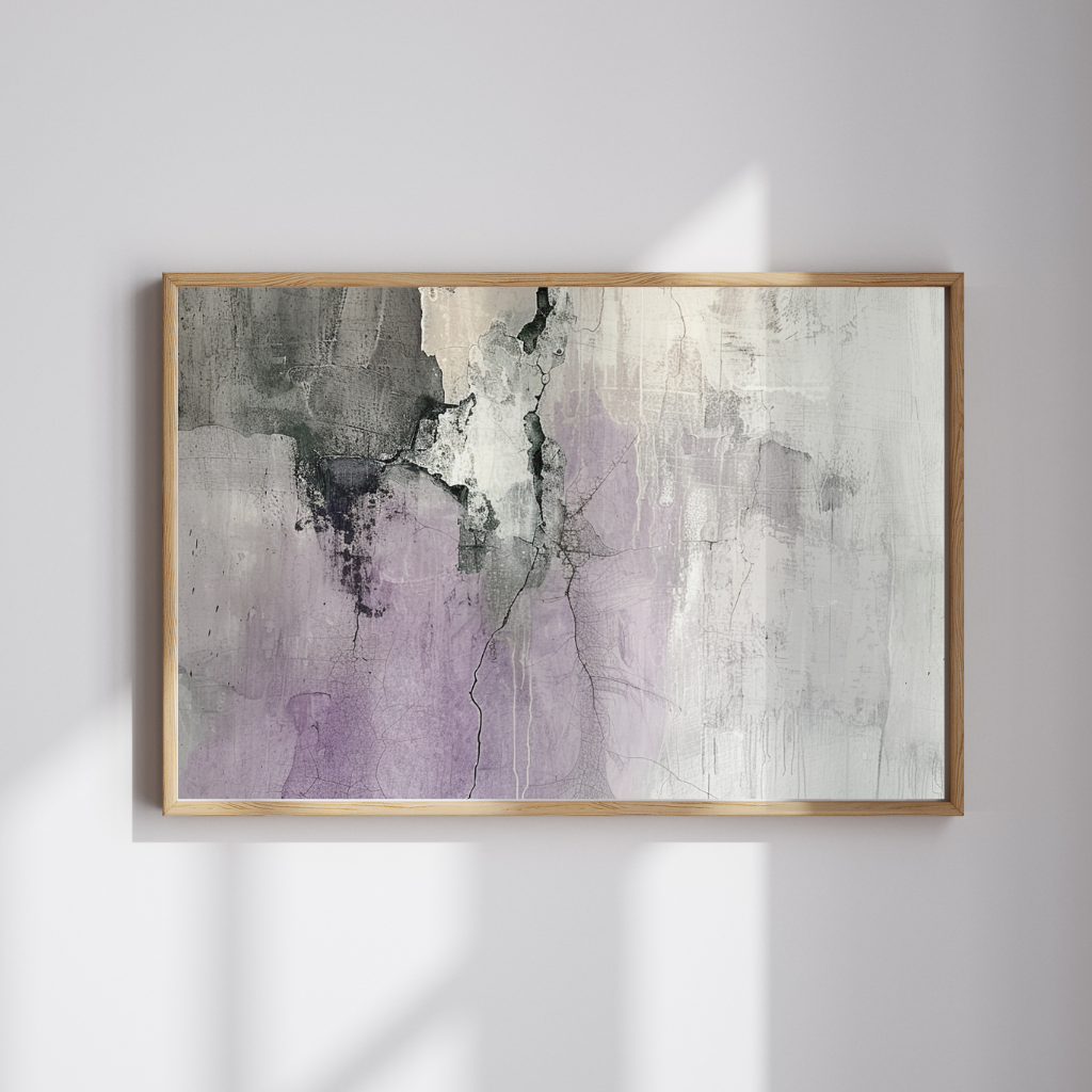 Lavender Drift – Textured Abstract in Soft Tones
