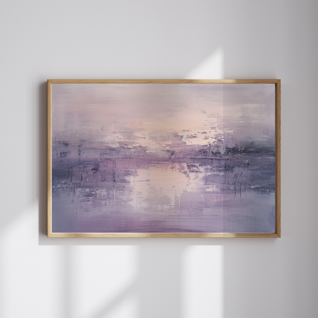 Lavender Haze – Tranquil Pastel Abstract