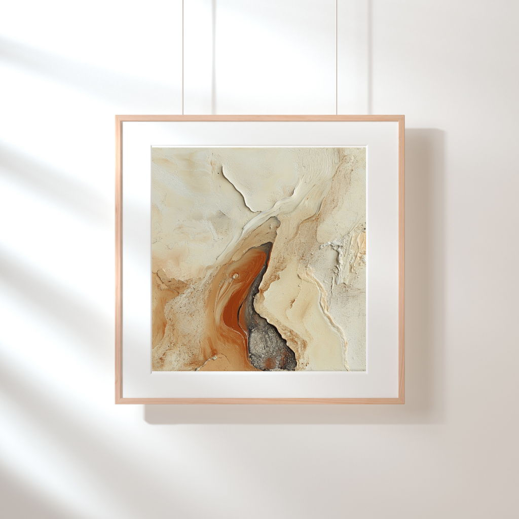Layered Earth - Organic Neutral Abstract Wall Art