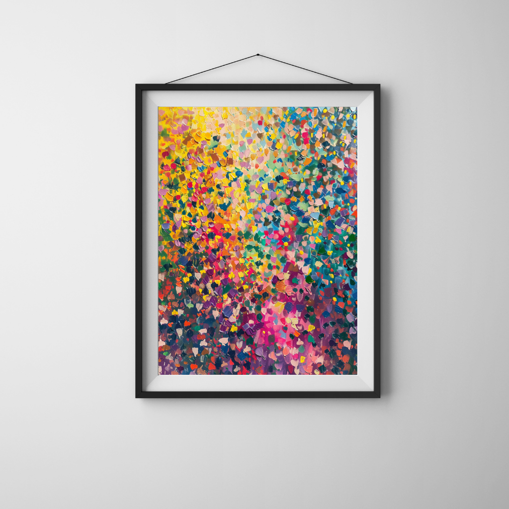 Whispering Orbit - Spiral Dot Texture in Pastel Tones