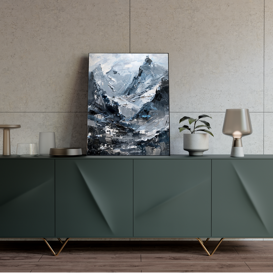 Alpine Silence – Abstract Mountain Scene