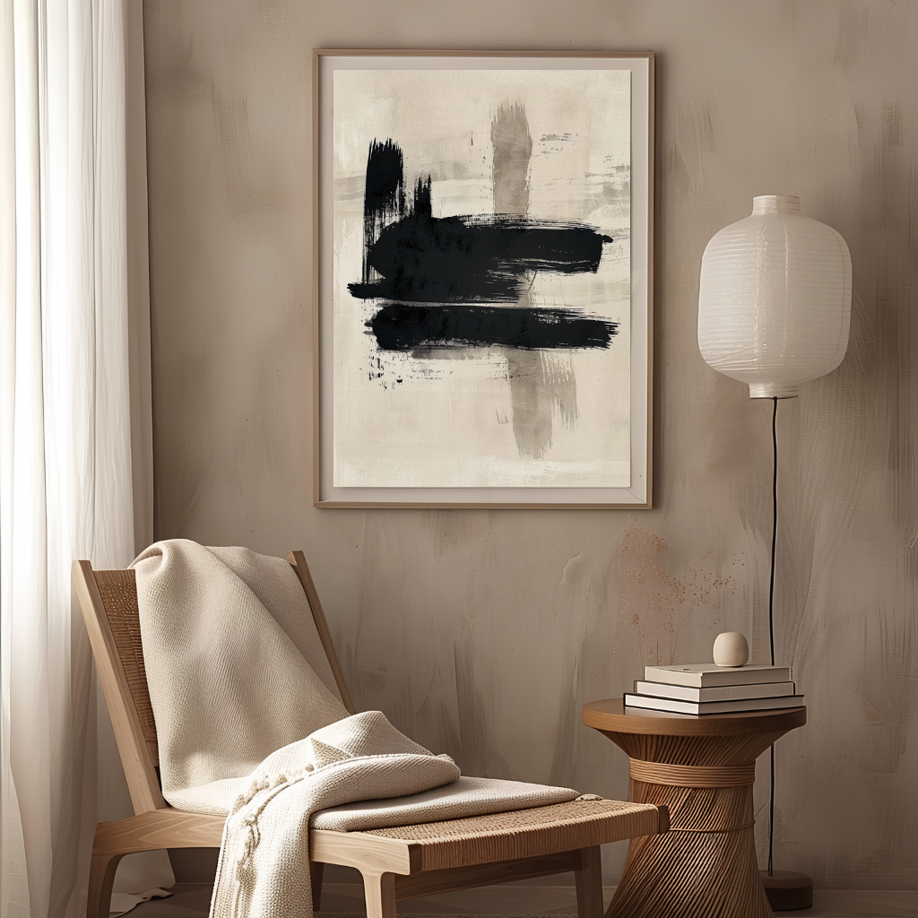 Bearing – Gestural Abstract Composition