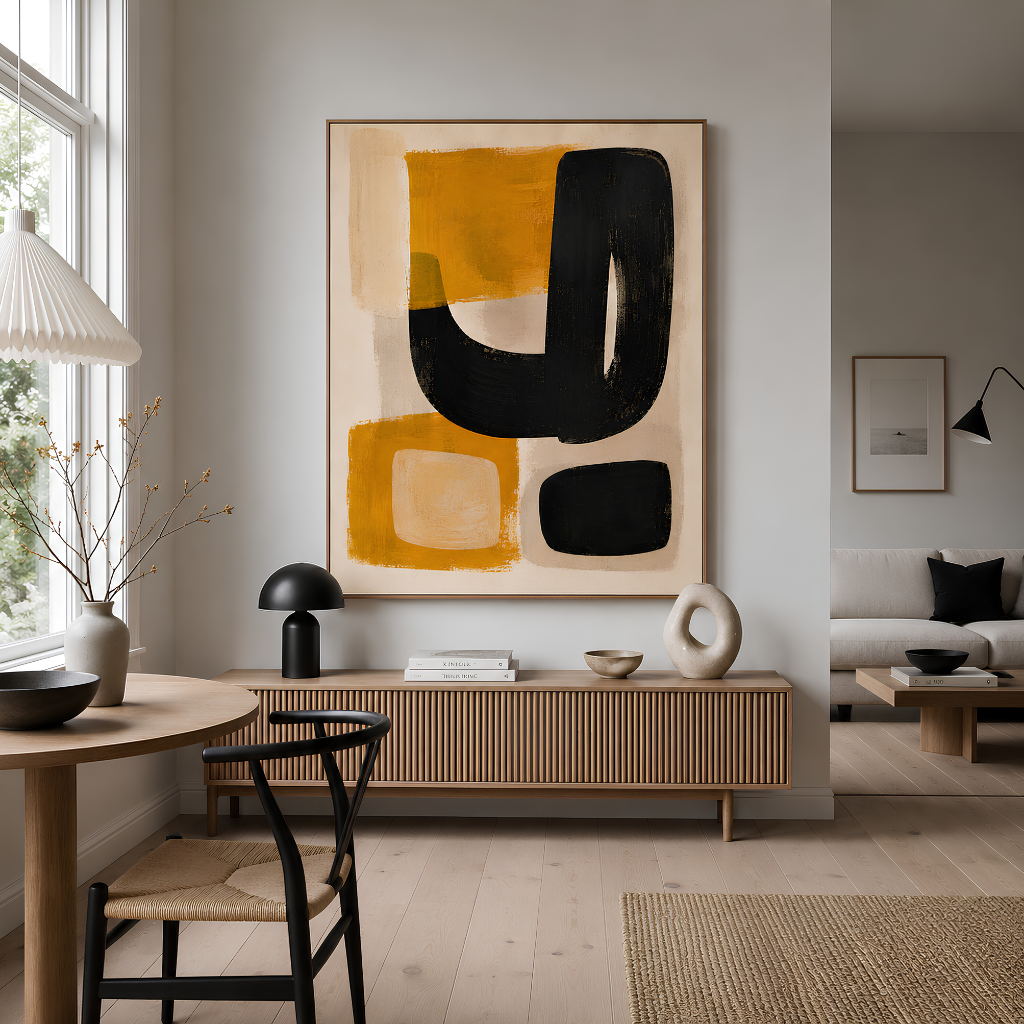 Ember Loop – Contemporary Geometric Abstract