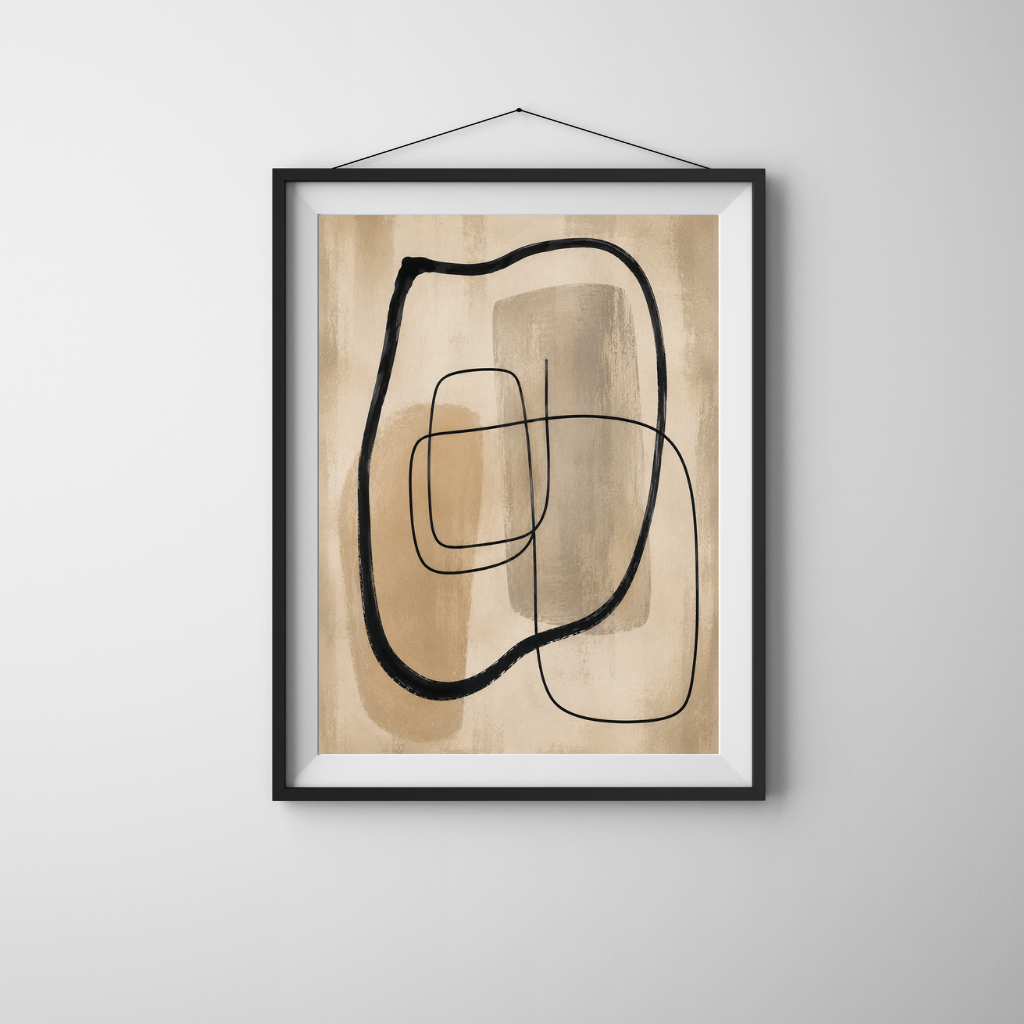 Interval – Minimalist Abstract Line Composition