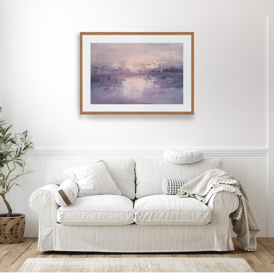 Lavender Haze – Tranquil Pastel Abstract