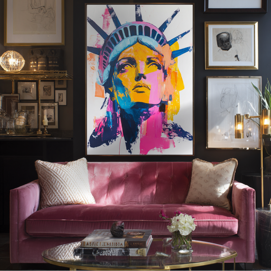 Liberty Reimagined – Neon Tribute to Strength and Hope
