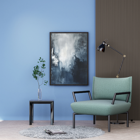 Midnight Reflection – Abstract Indigo Mood
